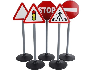 Verkehrszeichen fr Kinder 5Teile