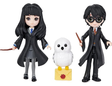 3er-Figurenset Harry mit Cho und Hedwig 8cm