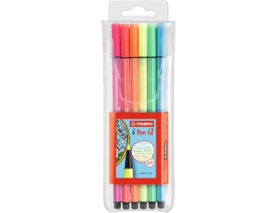Stabilo Pen 68 � 6 fluoreszierende Farben