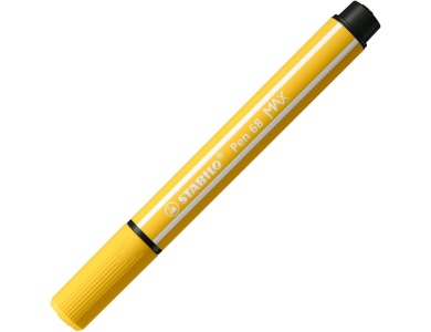 STABILO Pen 68 MAX  Filzstift mit dicker Keilspitze  zitronengelb