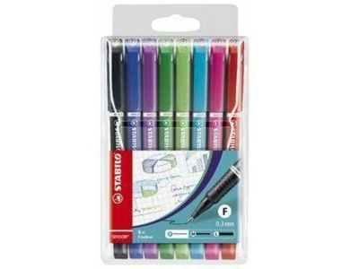 Stabilo Sensor Fineliner 0,3 mm, 8 Stk.