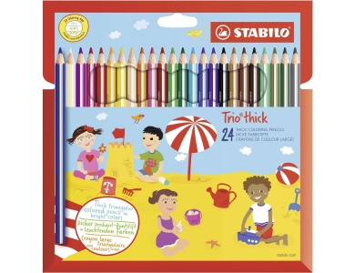 Stabilo Trio Dicker Buntstift, 24 Stk.