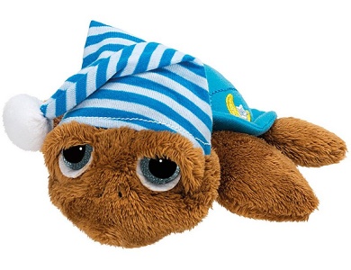 Schildkröte Glow in the dark Blau 16cm