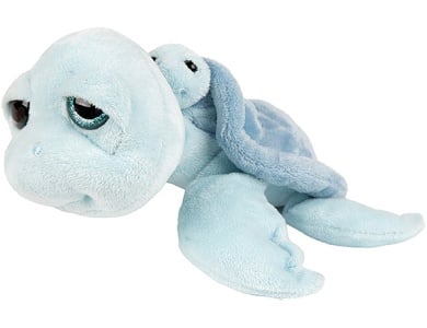 Schildkröte mit Baby Blau 24cm
