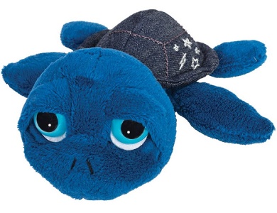 Schildkröte mit Jeans Blau 16cm