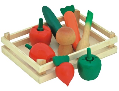 Gemüse aus Holz