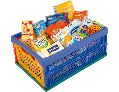Mini-Klapp-Box gefüllt