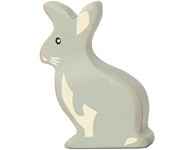 Tender Leaf Toys Holztier Hase Grau