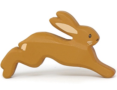 Tender Leaf Toys Holztier Hase Braun