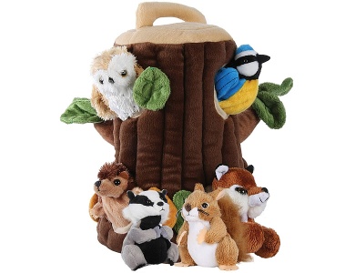 The Puppet Company Baumhaus mit 6 Tier-Baby's