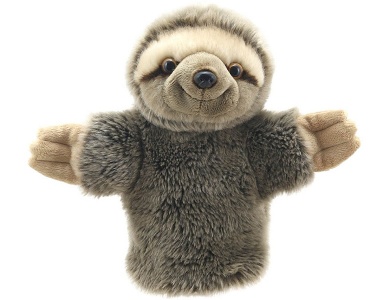 Handpuppe Faultier 28cm