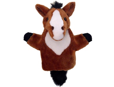 Handpuppe Pferd Braun