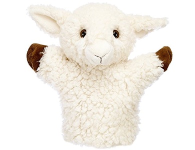 Handpuppe Schaf Weiss 28cm