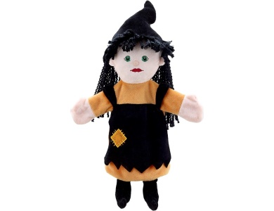 Handpuppe Hexe 38cm