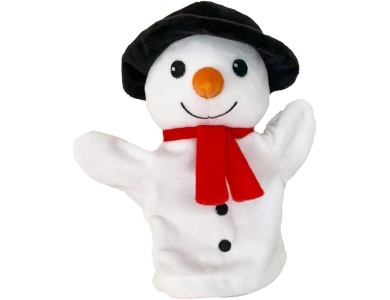Handpuppe Schneemann 21cm