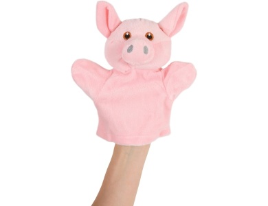 Handpuppe Schwein 21cm