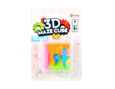 Toi-Toys Geduld Spiel Fidget Cube Maze 3D