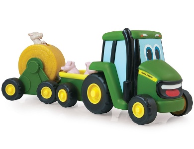 Traktor mit Viehanhänger