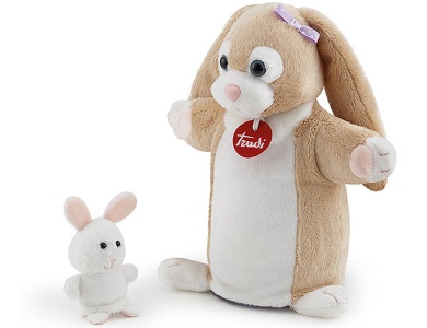 Hase mit Baby 23cm