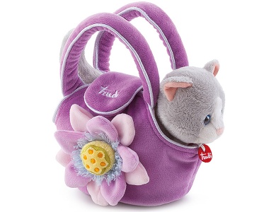 Katze in Tasche Blume