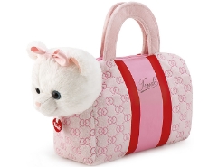 Katze in Tasche Rosa