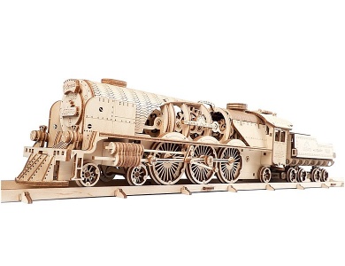 V-Express Dampflokomotive mit Tender 538Teile