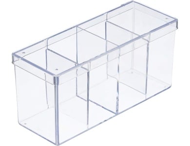 Ultra Pro 4-Compartment Clear Card Box (Up to 240 Cards)