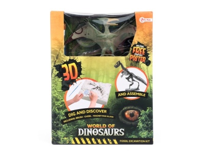 Toi-Toys World of Dinosaurs Ausgrabungsset Dino-Fossil