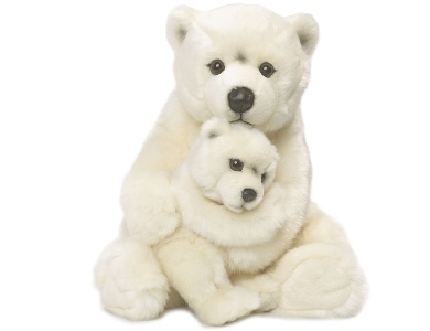 WWF Eisbr mit Baby (28cm)