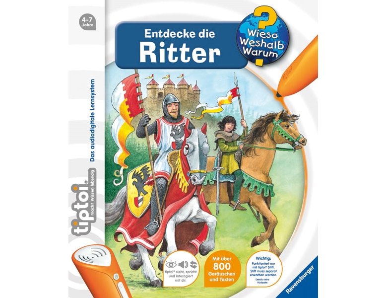 Ravensburger tiptoi Wieso Weshalb Warum Entdecke die Ritter Nr.11