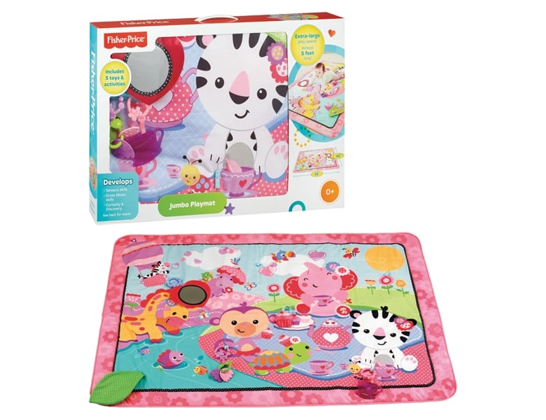 meinspielzeug - Fisher-Price Krabbeldecke gross, pink | Spieldecken
