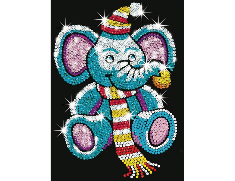 KSG Paillettenbild Elephant - Diamond Painting
