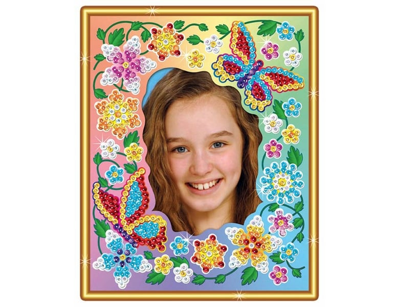 KSG Paillettenbild Funky Blume - Diamond Painting