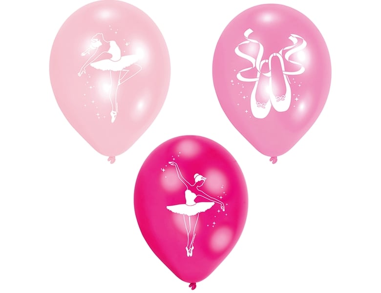Amscan Ballerina Ballerina Balloons - 6 Pieces