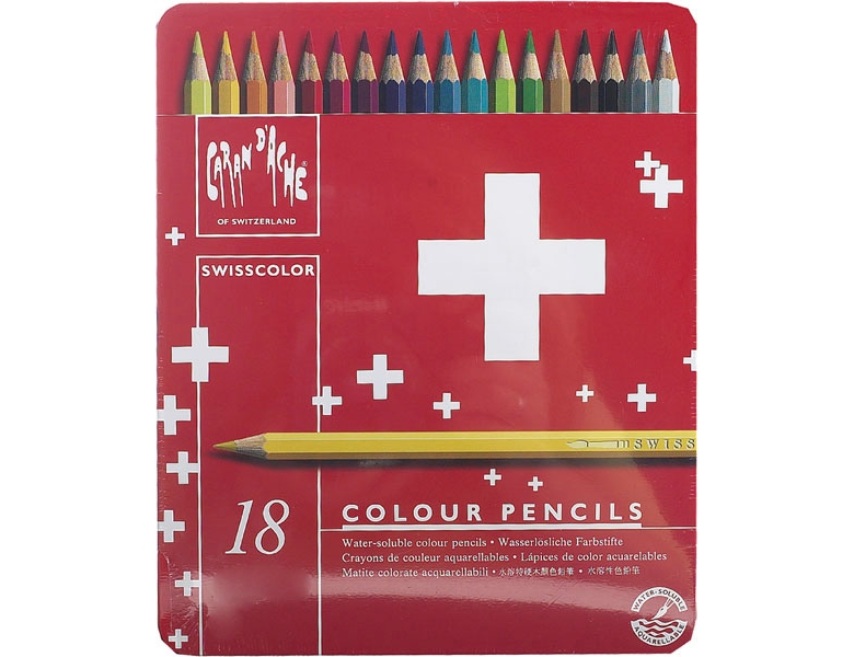 Caran d'Ache Farbstifte SWISSCOLOR 18 | Farbe & Kreide