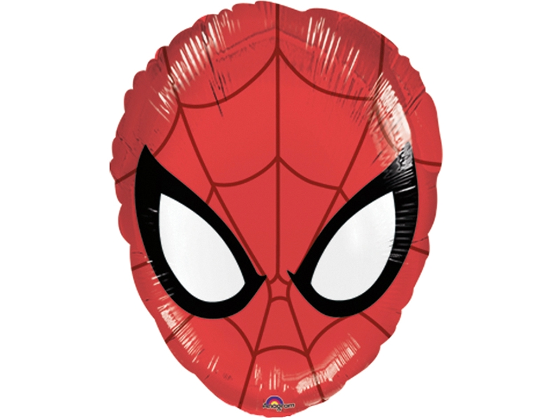 Amscan Folienballon Spiderman-Kopf 45cm | Kindergeburtstag