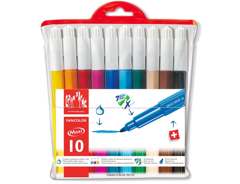 Caran d'Ache Filzstifte Fancolor Maxi | Farbe & Kreide