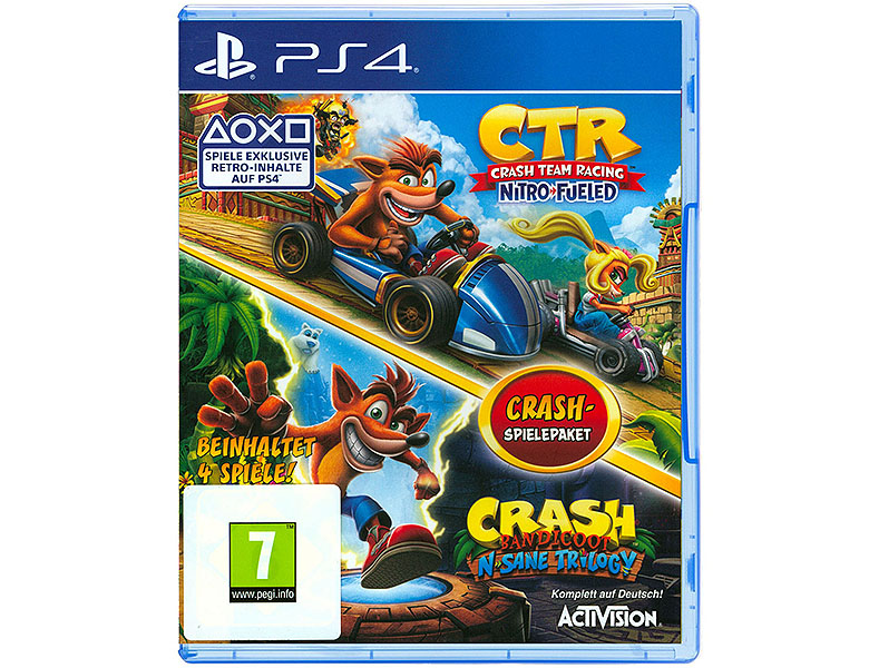 Activision Crash Bandicoot PS4 CTR - Crash N. Sane Trilogy Bundle