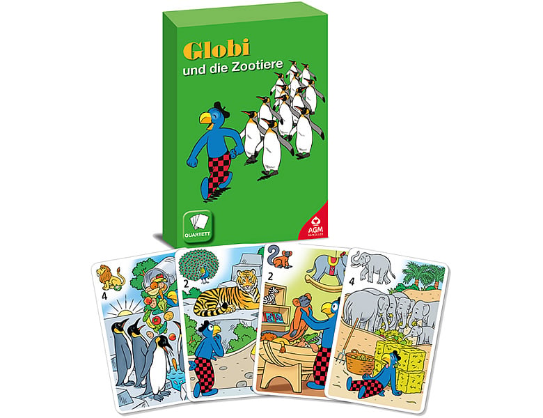 Quartett Globi und die Zootiere
