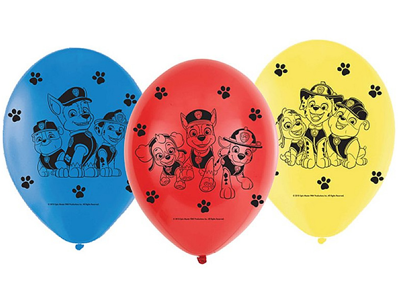 Amscan Heroes Paw Patrol Ballone 6Teile | Kindergeburtstag