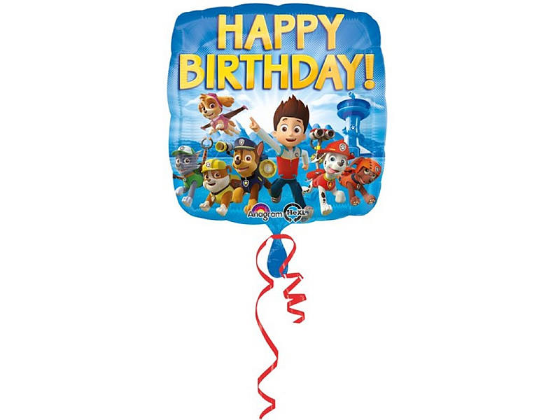 Amscan Paw Patrol Folienballon Happy Birthday | Kindergeburtstag
