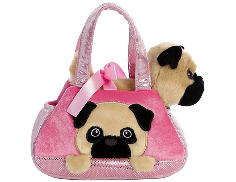 Aurora Fancy Pals Hund in Tasche 20cm Hunde Plüsch