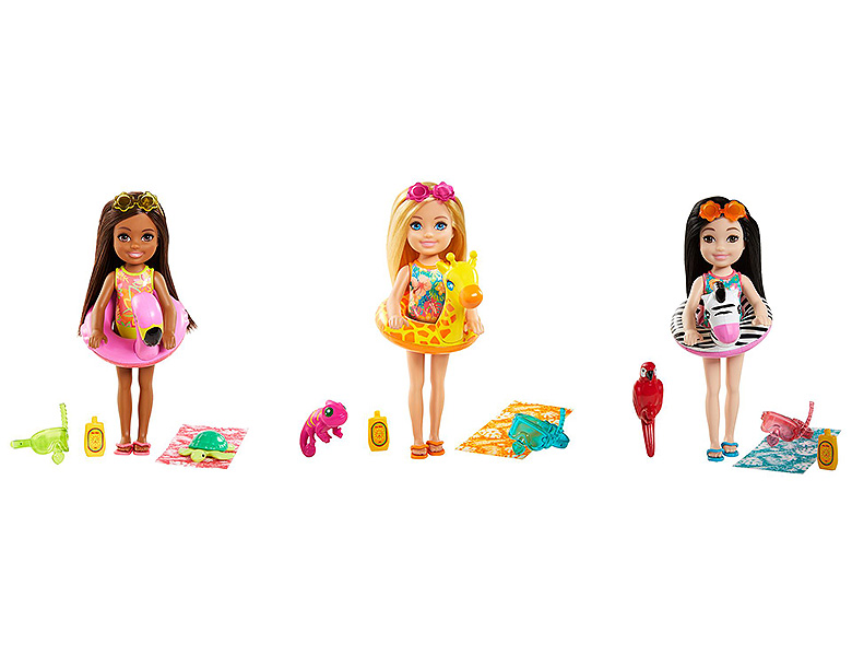 Barbie Chelsea Dschungeltier-Schwimmreifen Sortiment - Modepuppen