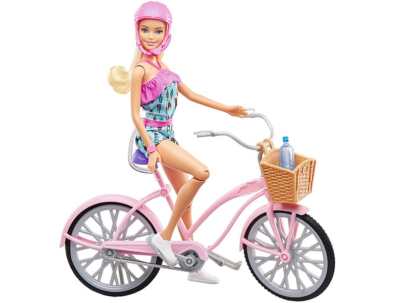 Barbie Fahrzeuge Puppe mit Fahrrad Modepuppen