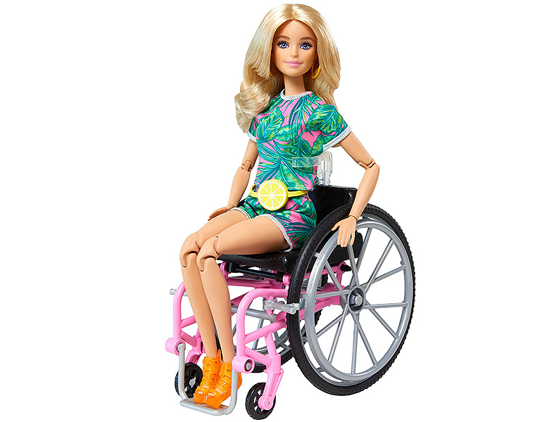 teater performer Havanemone Barbie Fashionistas Puppe mit Rollstuhl Blond | Modepuppen