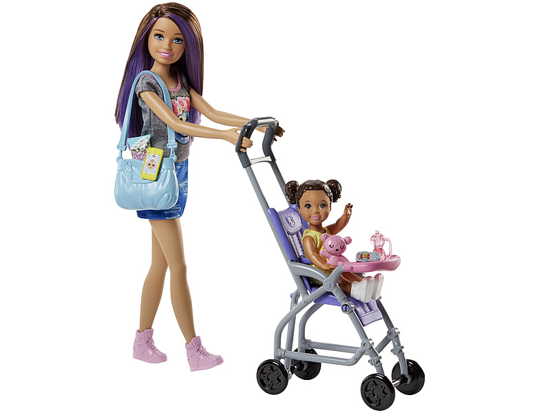 Barbie Skipper Babysitters Inc. Puppe mit Kinderwagen