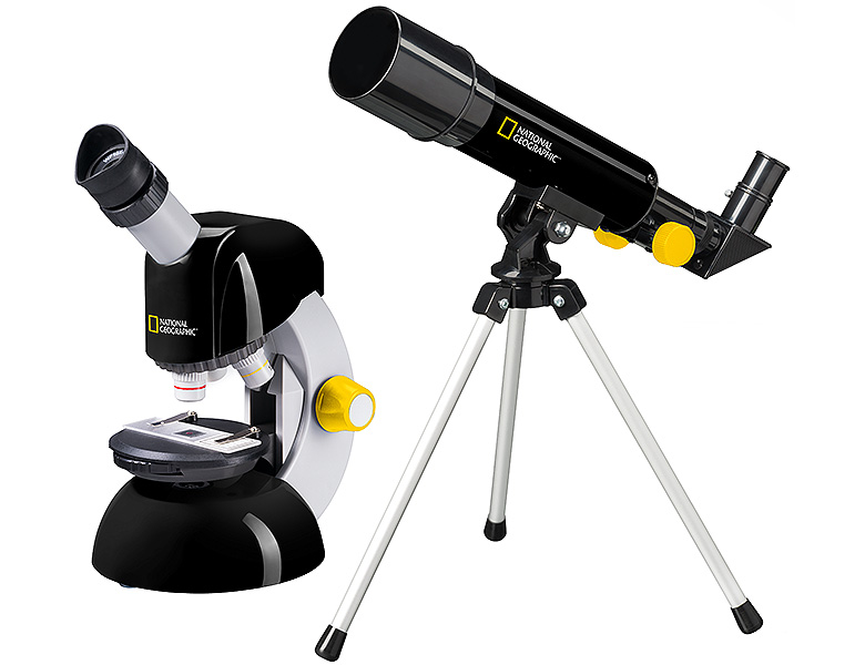 Bresser National Geographic Teleskop & Mikroskop Set Entdecken Draussen
