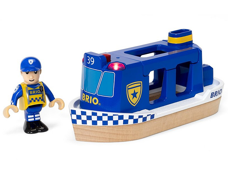 Brio Polizeiboot Light & Sound