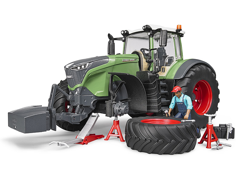 Bruder Fendt 1050 Vario mit Mechaniker und Werkstatt