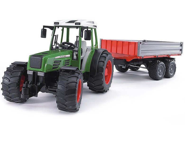 Bruder Fendt 209 S mit Bordwand-Anhänger | Traktoren